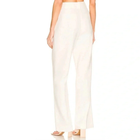 NWT Favorite Daughter Shortie Favorite Pant Wide Leg Trouser Ivory 12P Petite - Picture 12 of 15